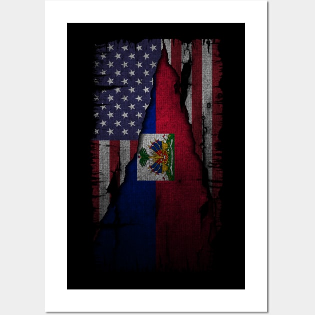 Happy Haitian Flag Day Celebration Haitian American Wall Art by Visual Vibes